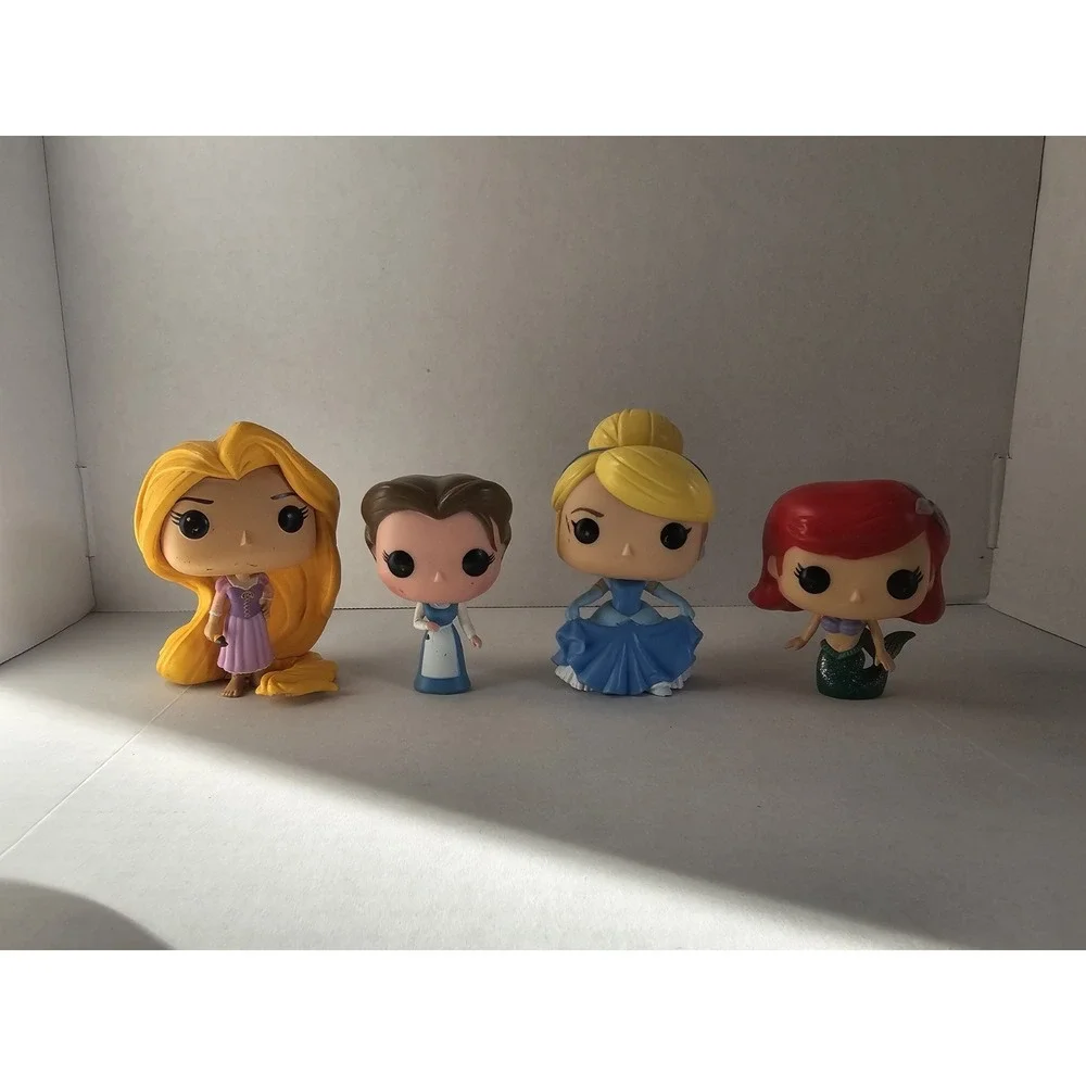Disney Funko Princess Mini Figures Lot Cinderella‎ Belle Ariel Rapunzel
